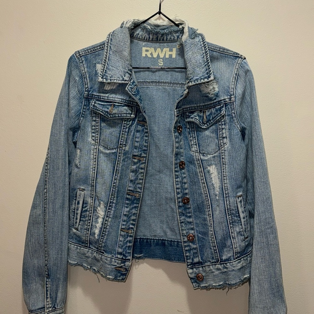 RWH Distressed Jean Jacket